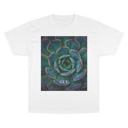 Champion Graphic T‑Shirt — Succulent &amp; Pyramid Photo Print Tee