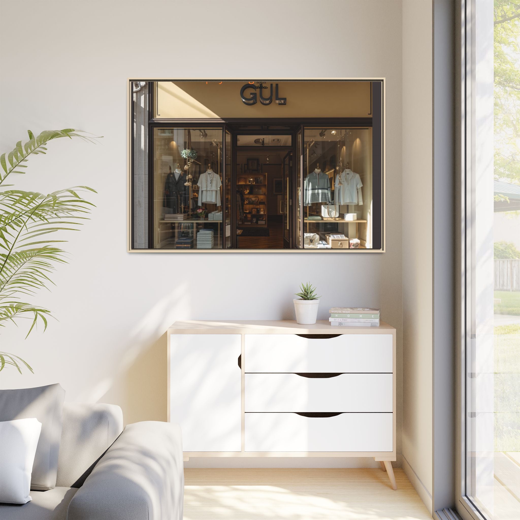 Framed Matte Canvas Print — Boutique Shopfront Photography