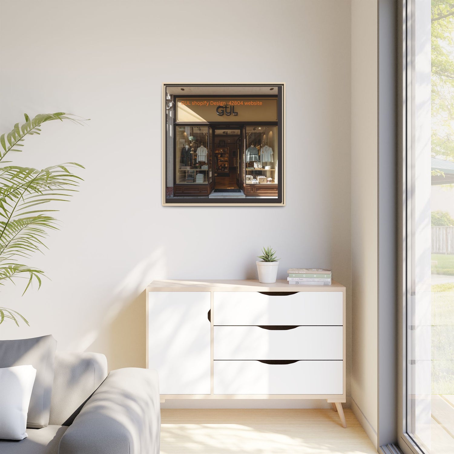Framed Matte Canvas Print — Boutique Shopfront Photography