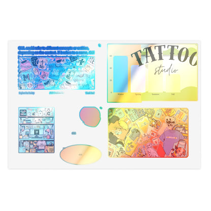 Colorful Sticker Sheets — Retro Tattoo &amp; Pop Art Icons