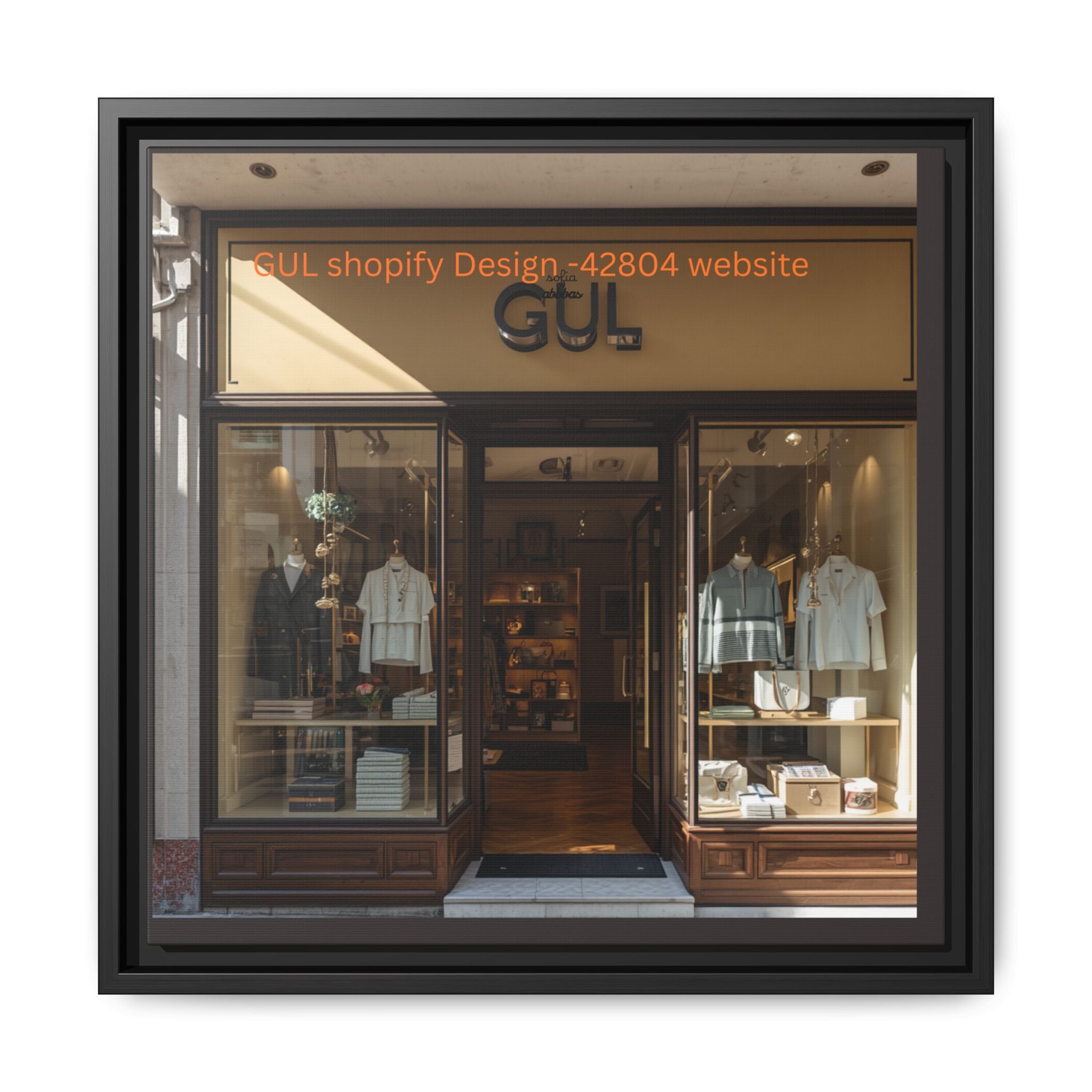 Framed Matte Canvas Print — Boutique Shopfront Photography