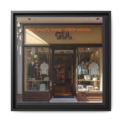 Framed Matte Canvas Print — Boutique Shopfront Photography