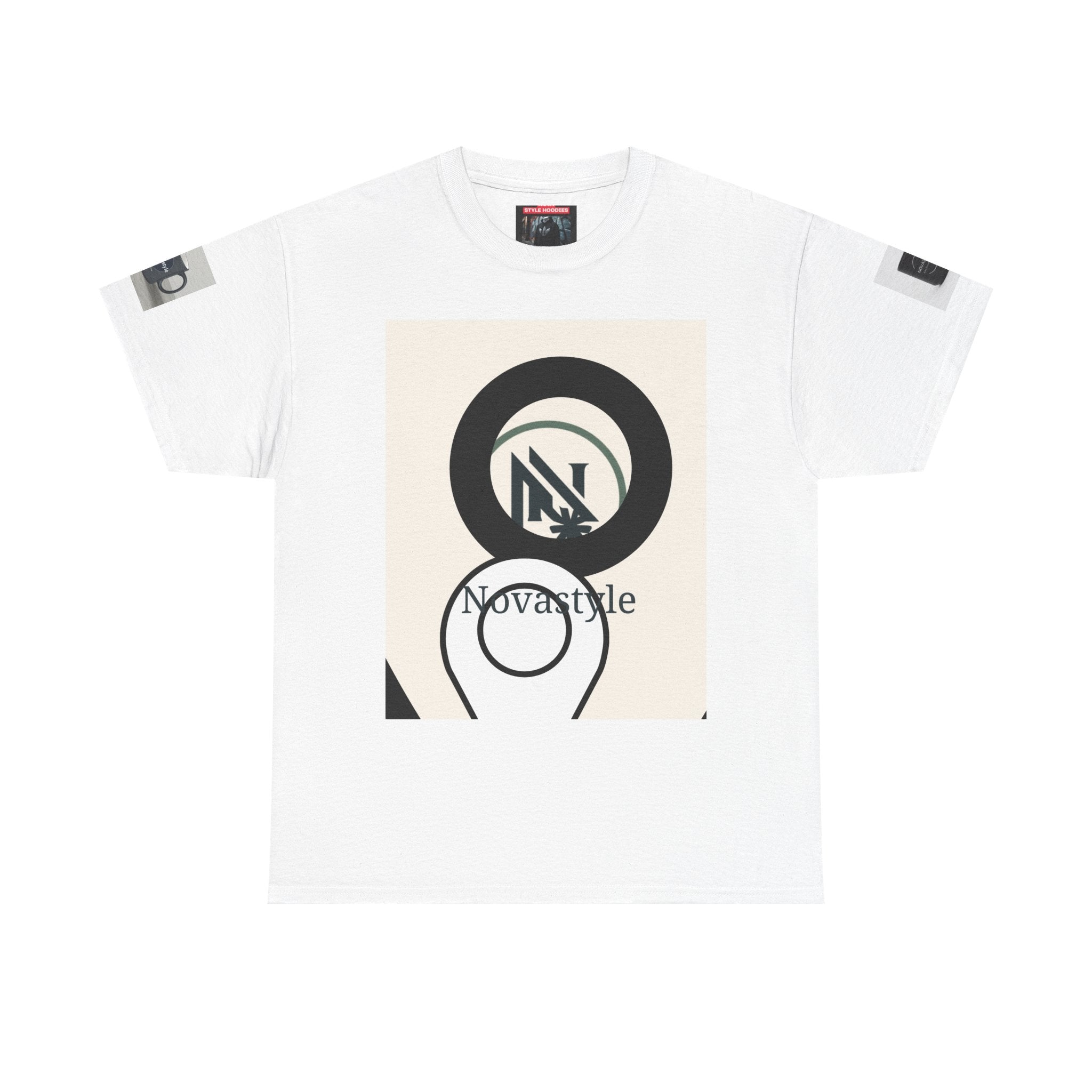 Graphic Tee — Novastyle Minimal Logo &amp; Poster Print T-Shirt