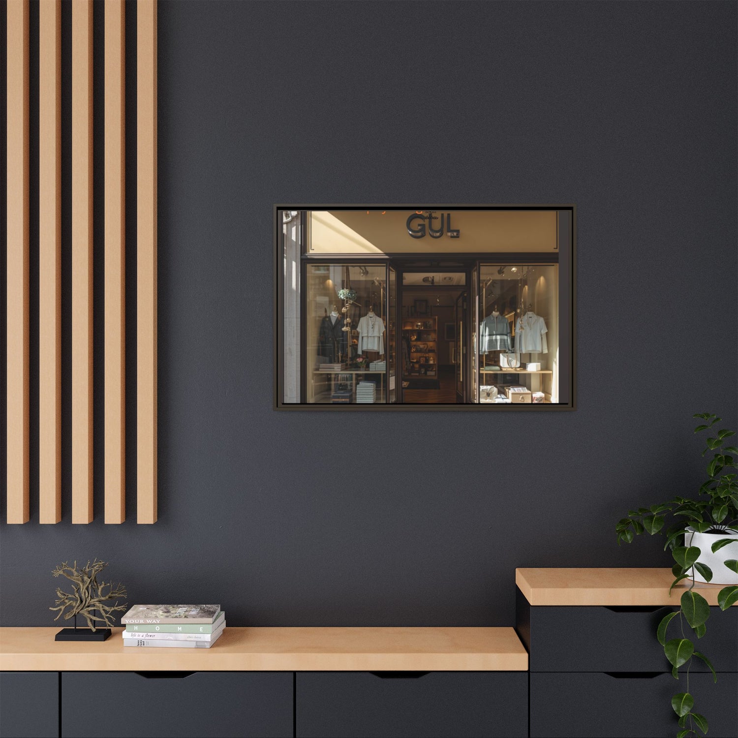 Framed Matte Canvas Print — Boutique Shopfront Photography