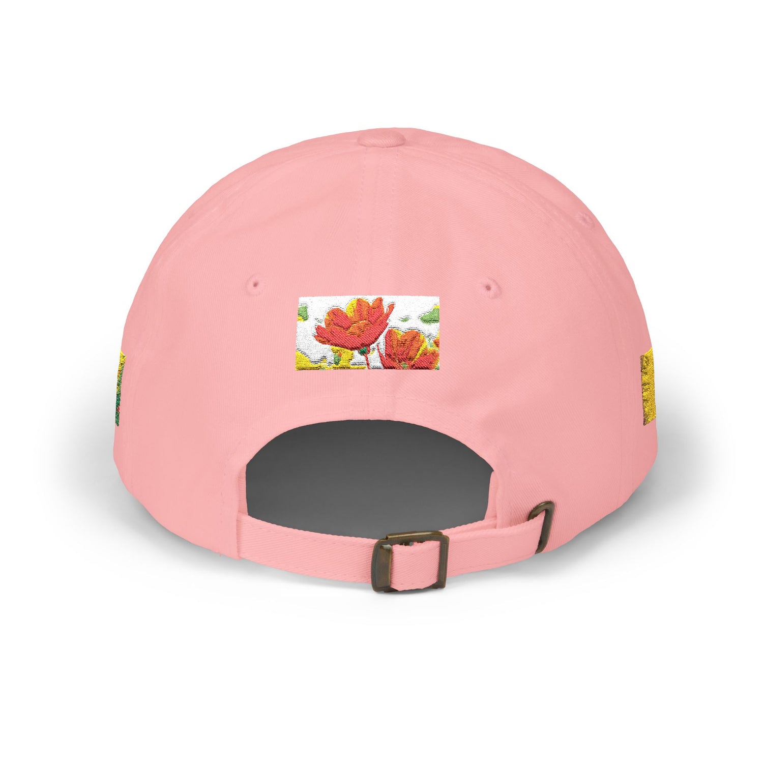 Floral Patch Dad Cap — Colorful Poppy Garden Embroidered Baseball Hat