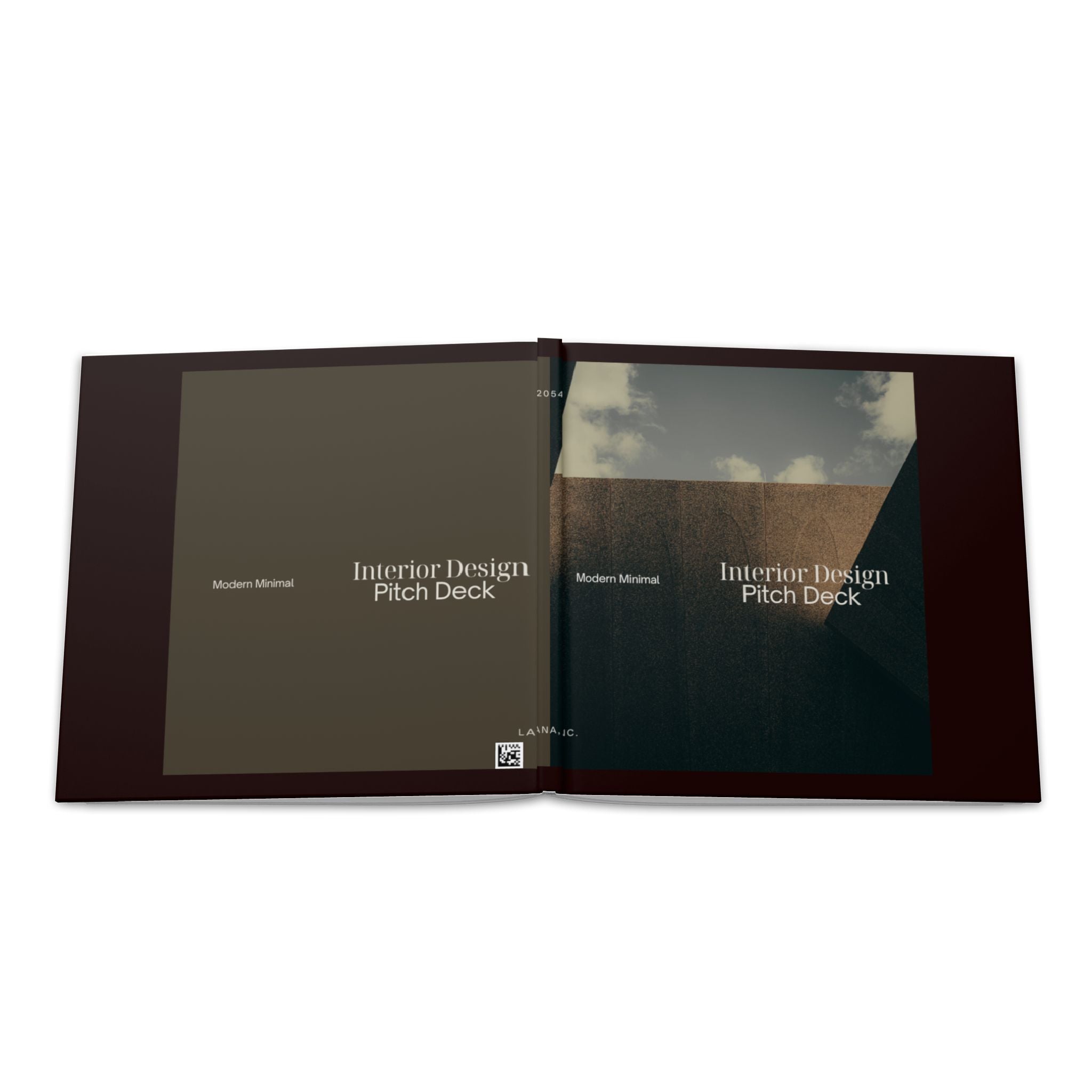Hardcover Photo Book — Interior Design Pitch Deck Template