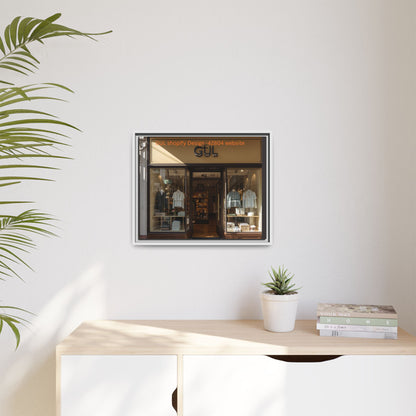 Framed Matte Canvas Print — Boutique Shopfront Photography
