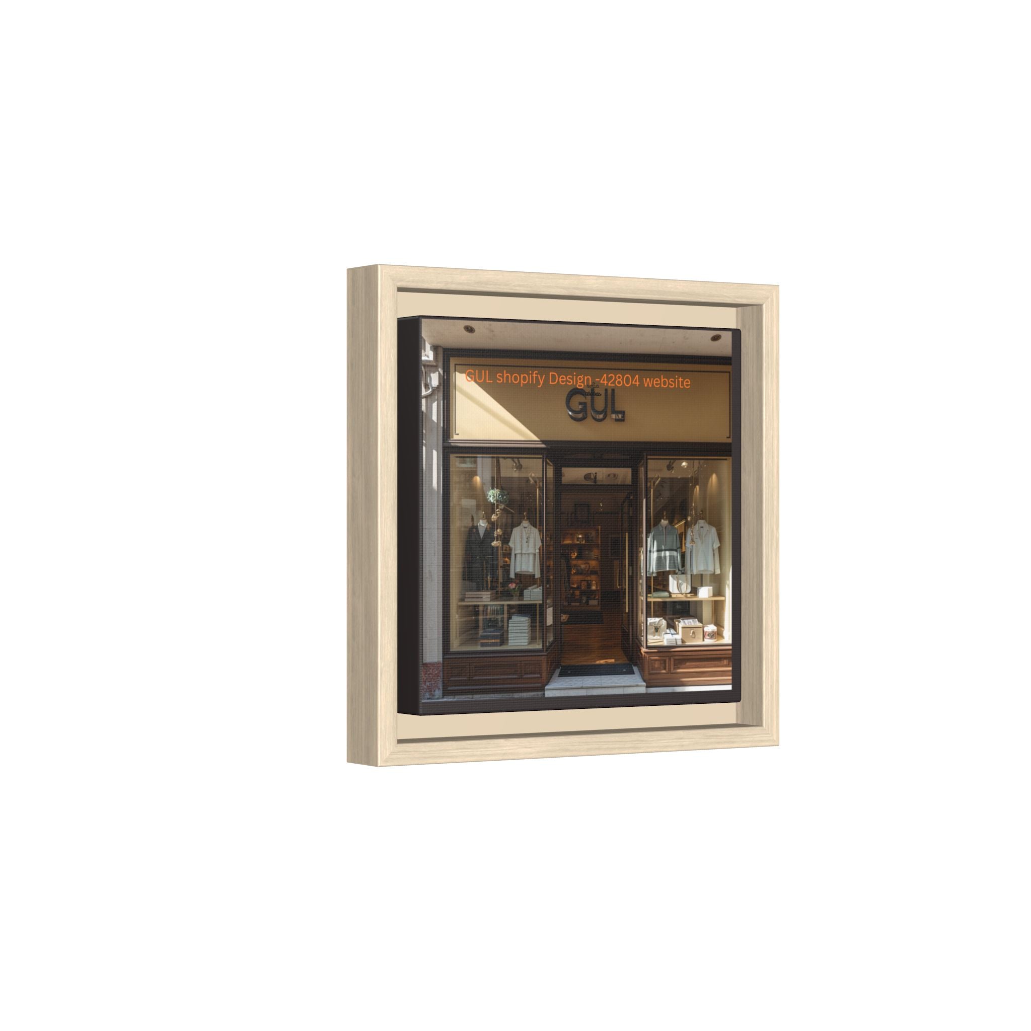 Framed Matte Canvas Print — Boutique Shopfront Photography
