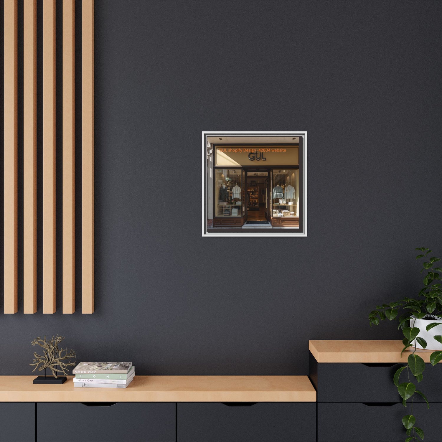 Framed Matte Canvas Print — Boutique Shopfront Photography