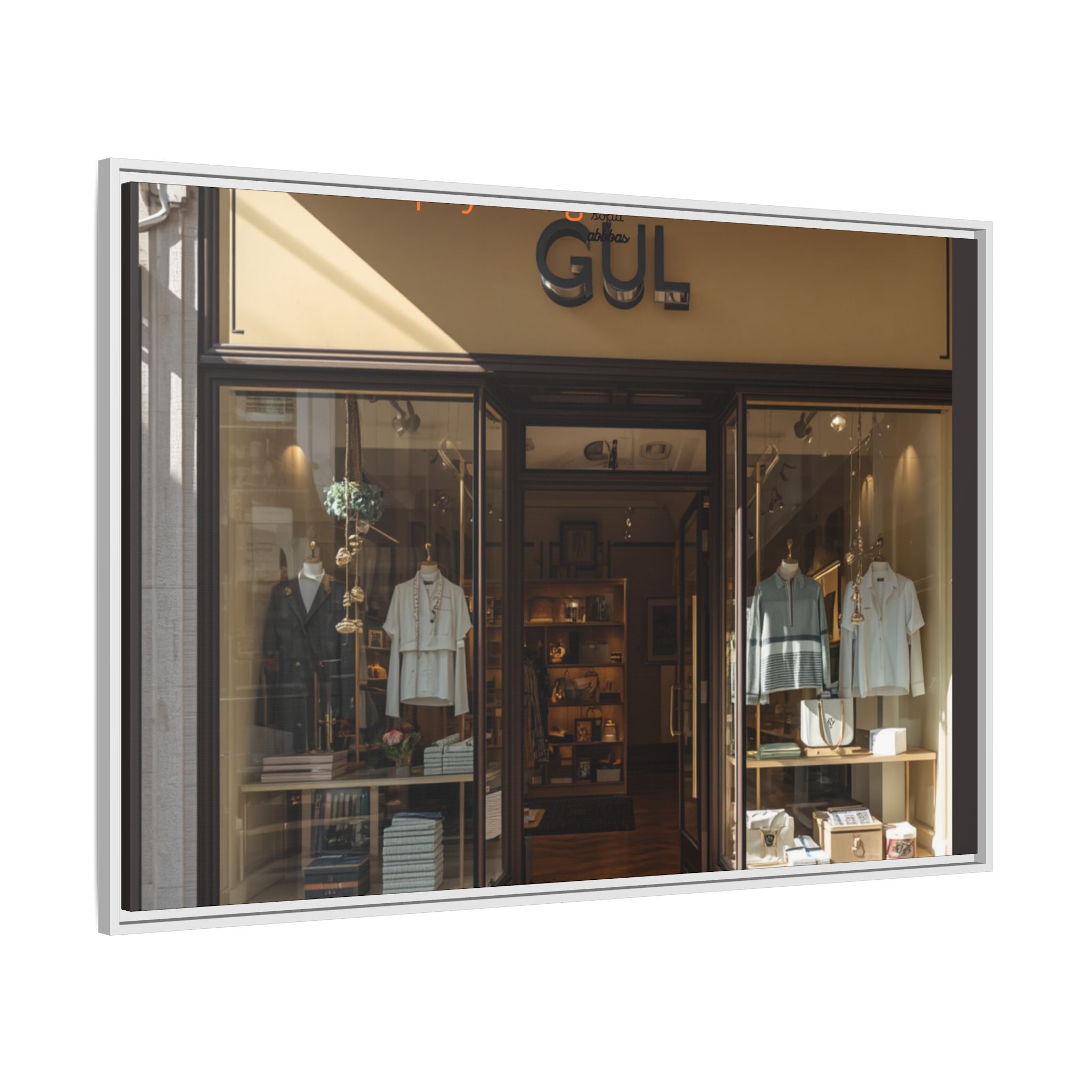 Framed Matte Canvas Print — Boutique Shopfront Photography