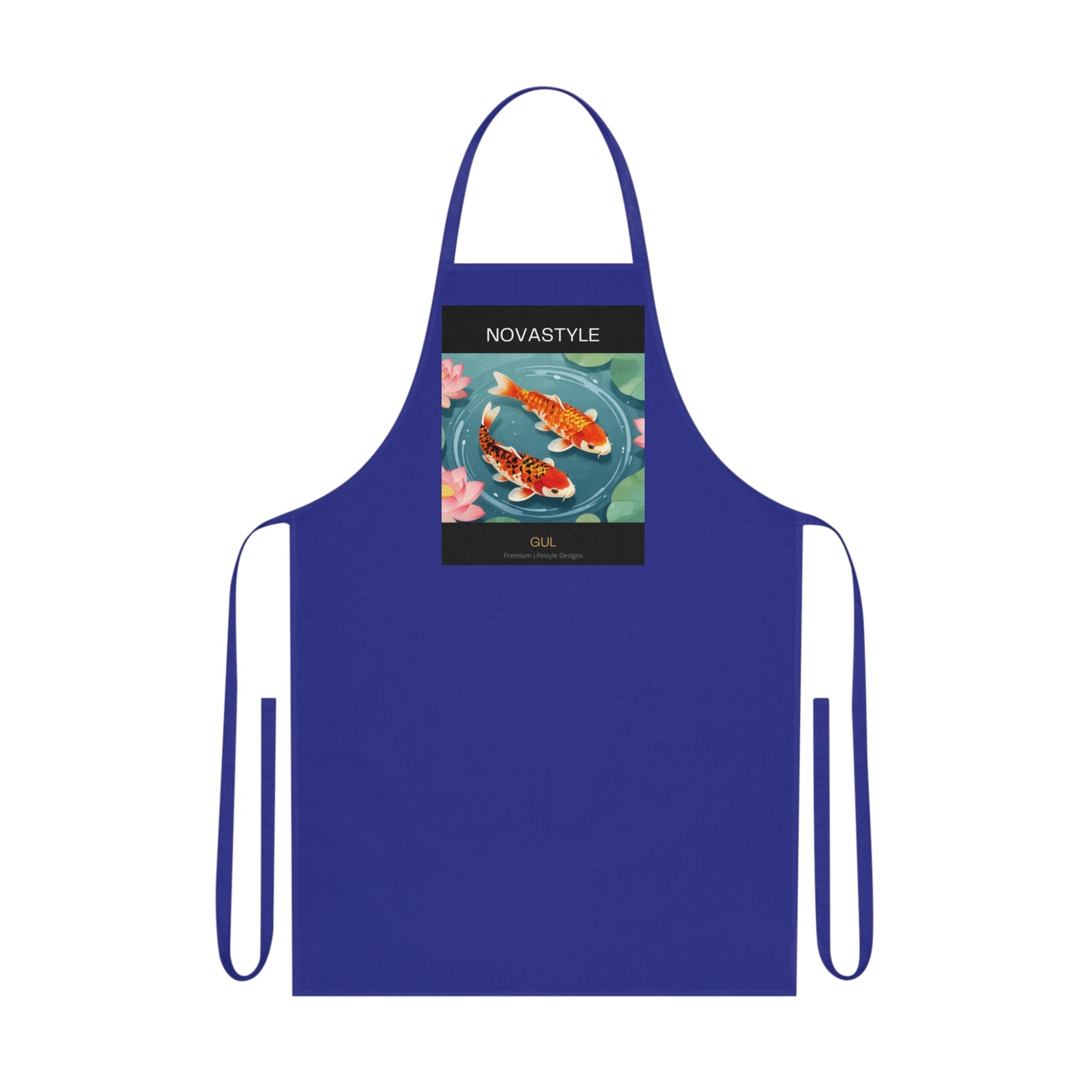 Koi Pond Cotton Apron — Artistic Fish Kitchen Apron