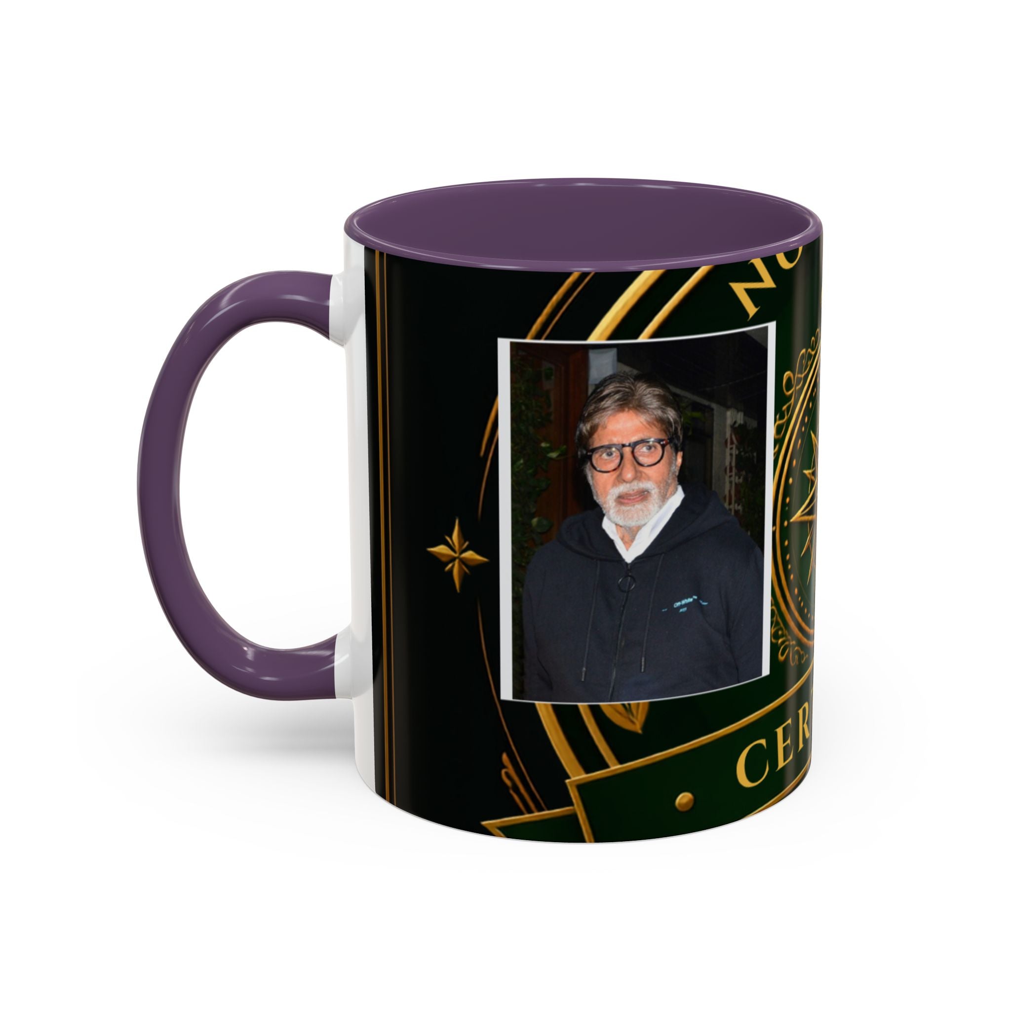 Certified Collector Accent Coffee Mug — Portrait Emblem Design (11/15 oz)