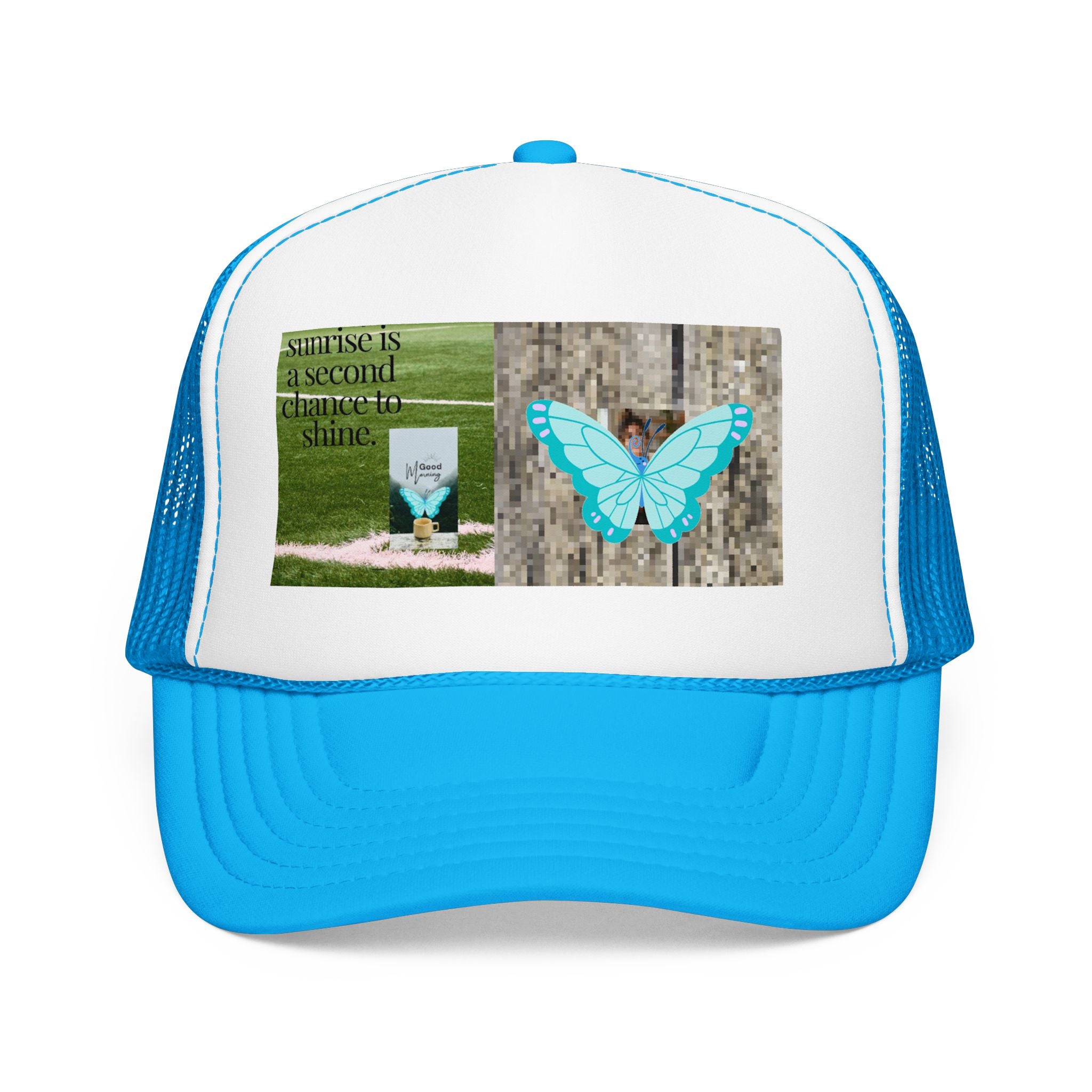 Butterfly Memorial Trucker Hat — In Loving Memory Grave Marker Cap