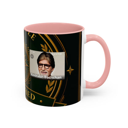 Certified Collector Accent Coffee Mug — Portrait Emblem Design (11/15 oz)