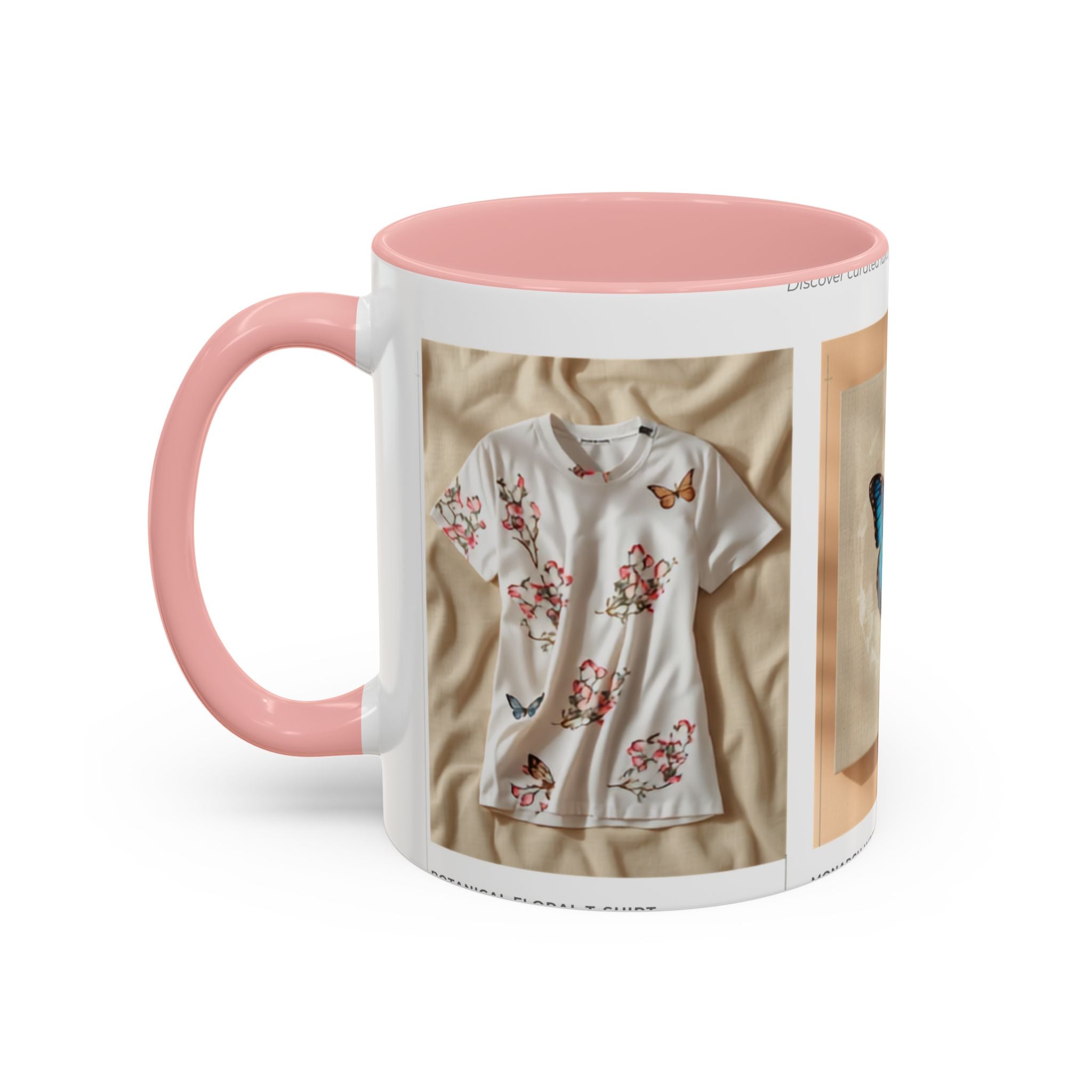 Butterfly Accent Coffee Mug — Blue Butterfly Collage 11/15oz