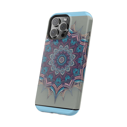 Phone Case — Blue Purple Mandala Magnetic Impact-Resistant Case