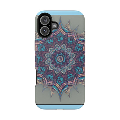 Phone Case — Blue Purple Mandala Magnetic Impact-Resistant Case