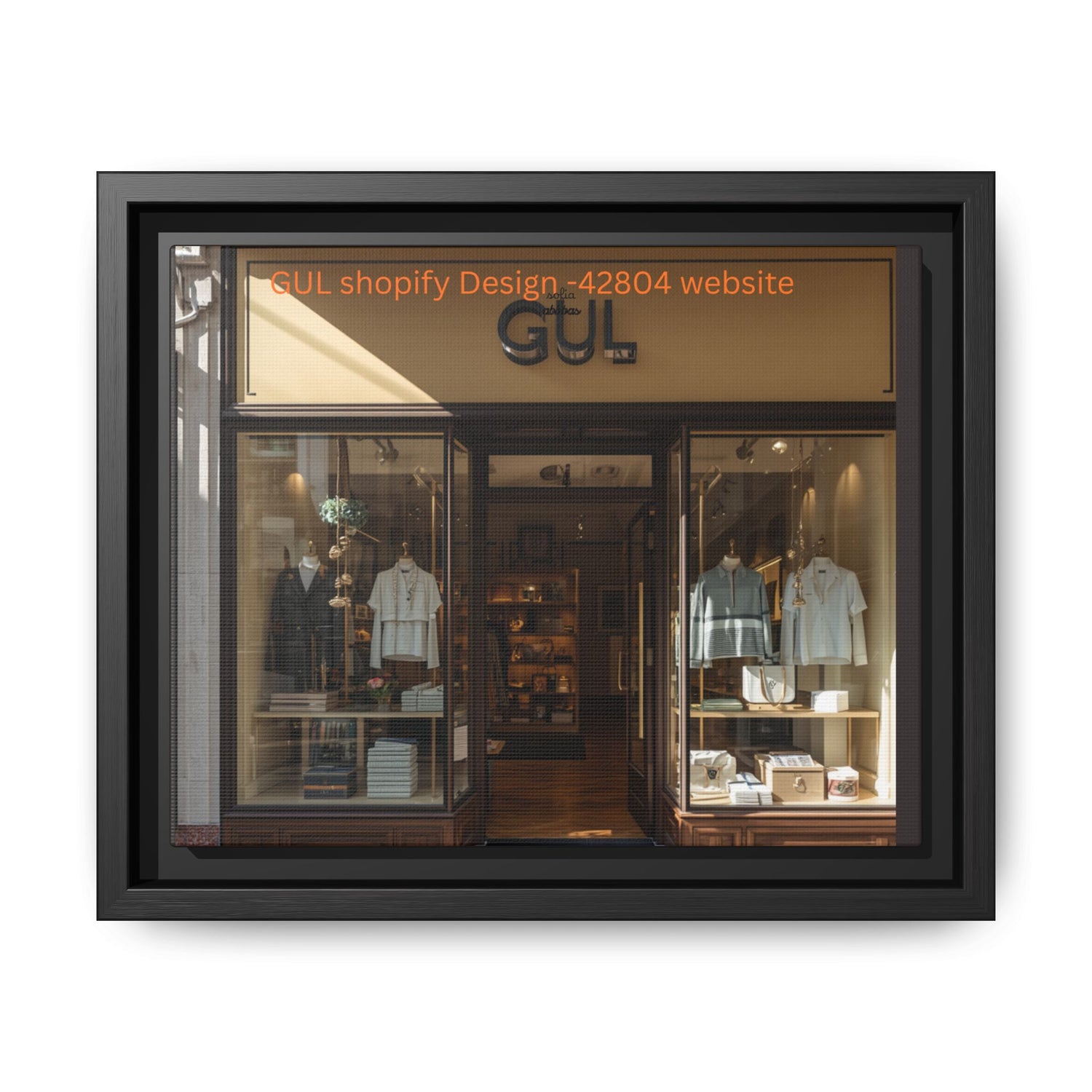 Framed Matte Canvas Print — Boutique Shopfront Photography