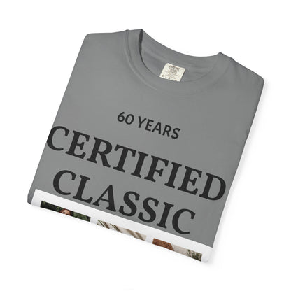 Certified Classic 60 Years T-Shirt – Vintage Collage Home &amp; Lifestyle Tee