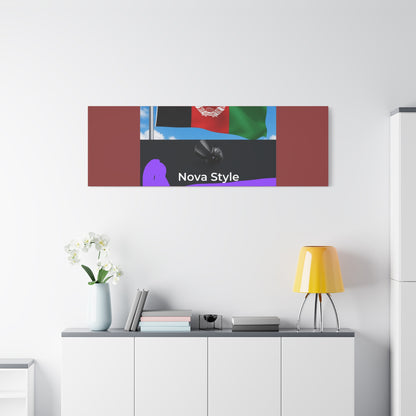 Afghan Flag Matte Canvas Print — Stretched 1.25" Wall Art