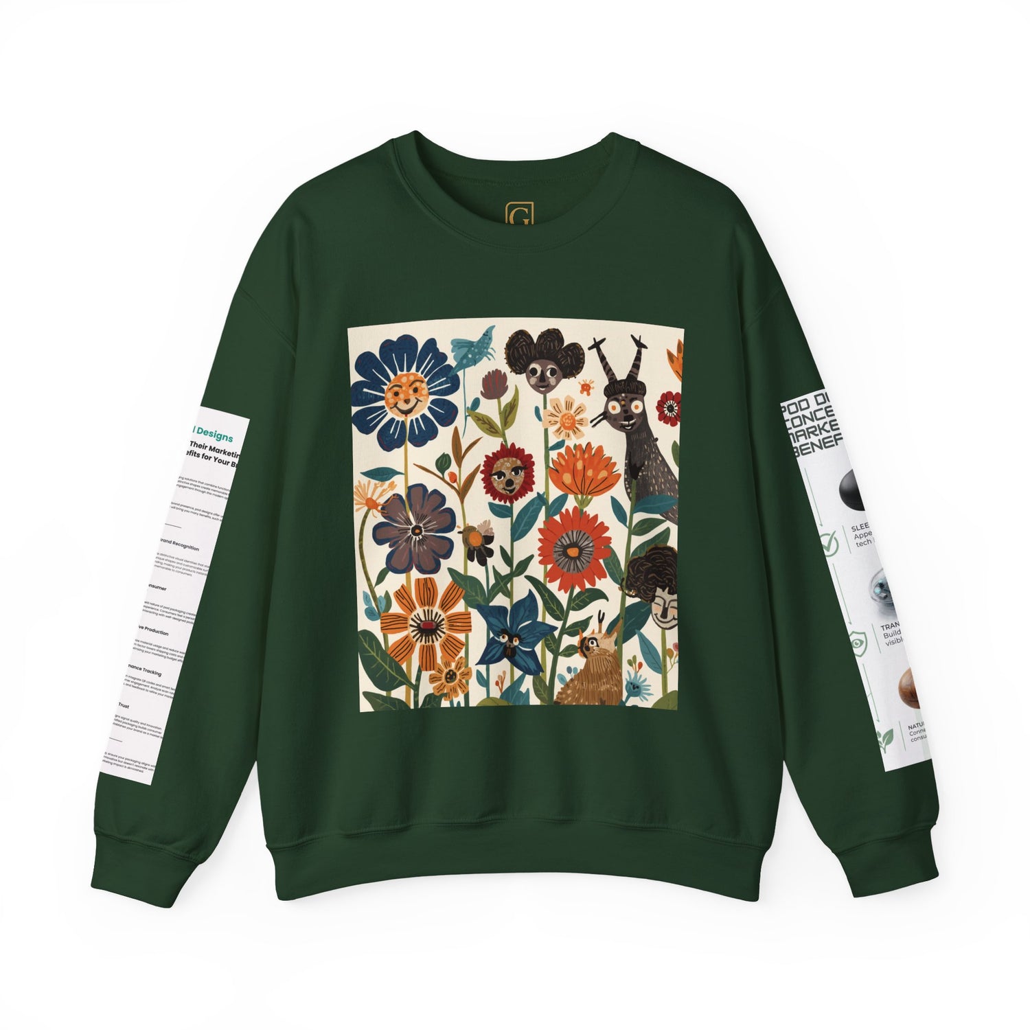 Floral Garden Crewneck Sweatshirt