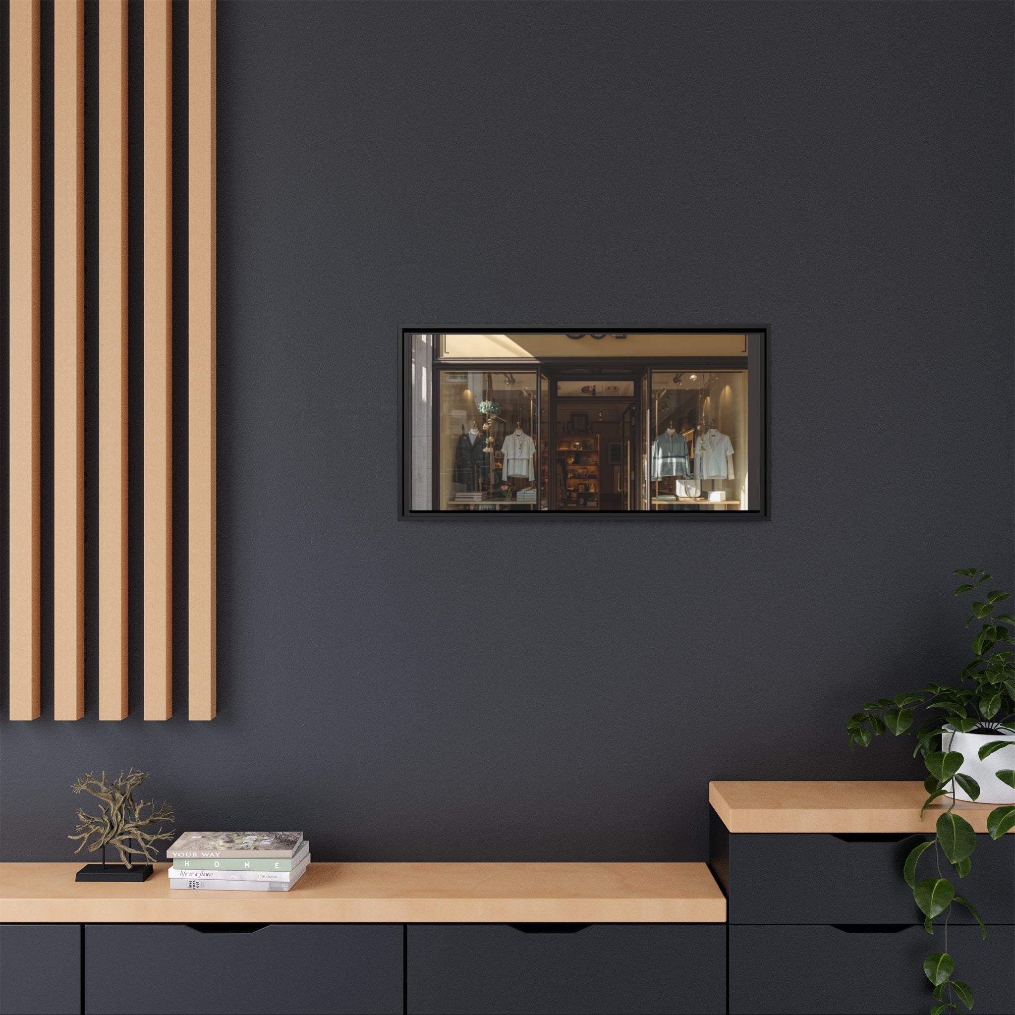 Framed Matte Canvas Print — Boutique Shopfront Photography
