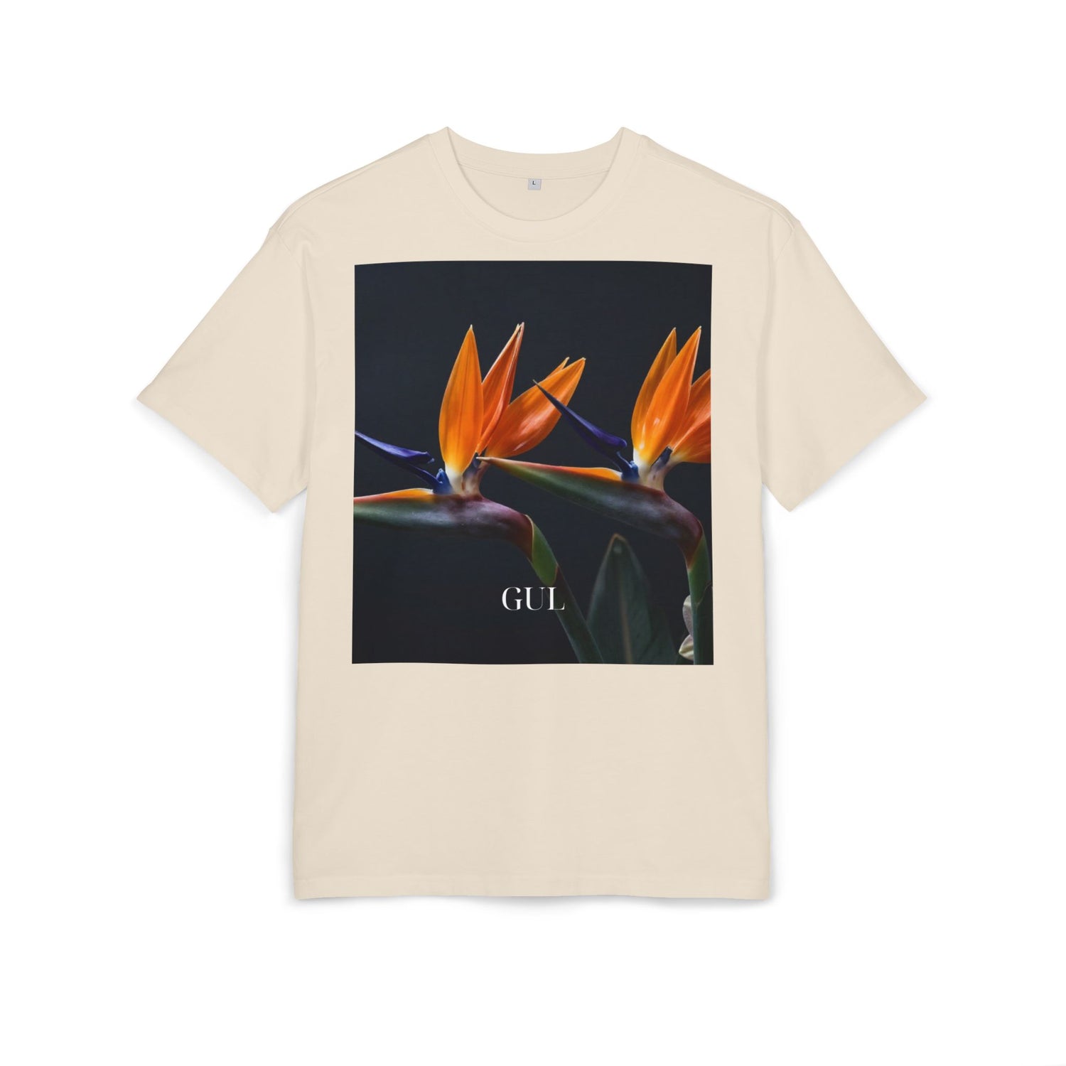Floral &amp; Nightscape Graphic Tee — Bird of Paradise Photo Print