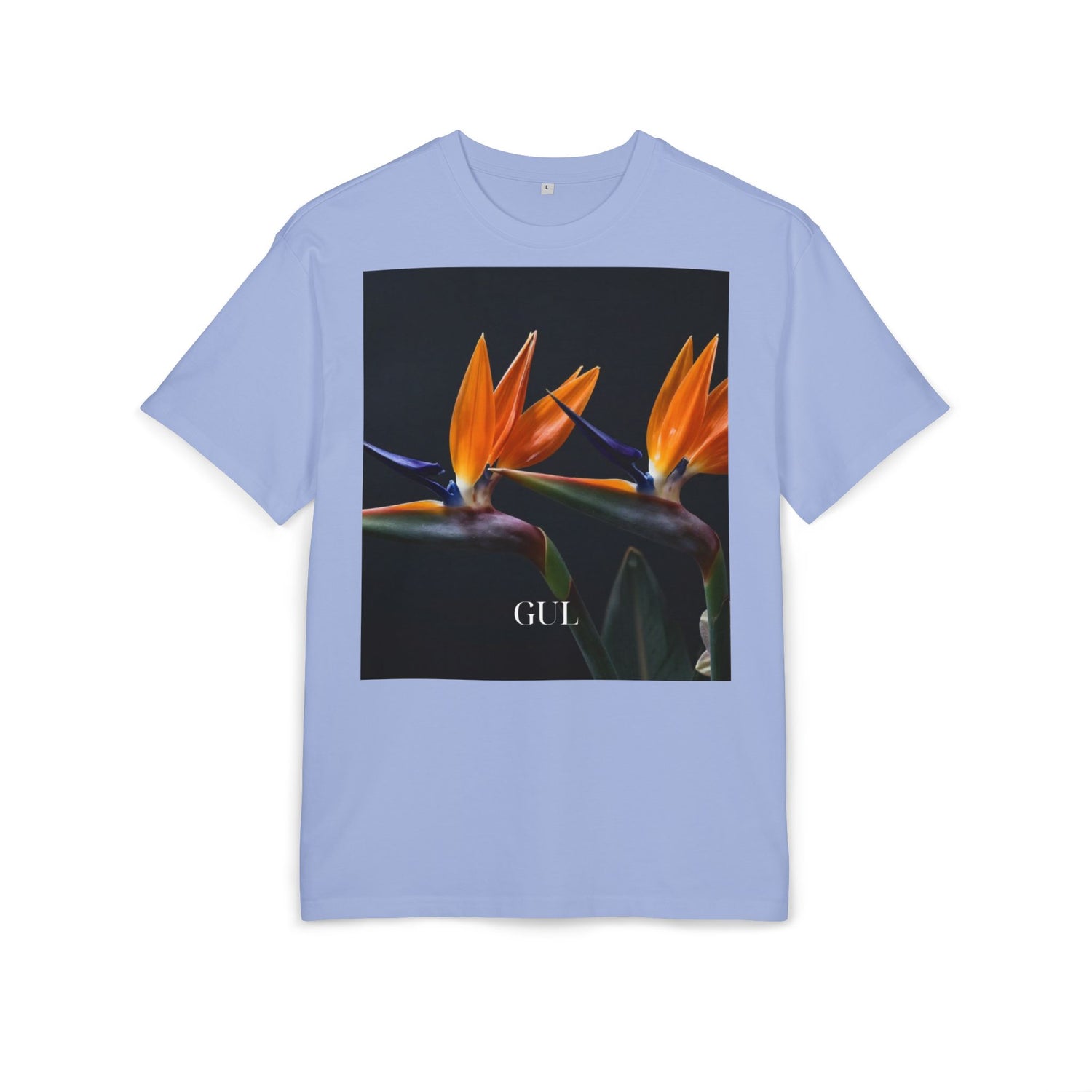 Floral &amp; Nightscape Graphic Tee — Bird of Paradise Photo Print