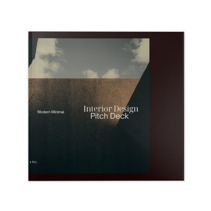 Hardcover Photo Book — Interior Design Pitch Deck Template