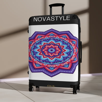 Mandala Travel Suitcase – Colorful Boho Carry-On Luggage
