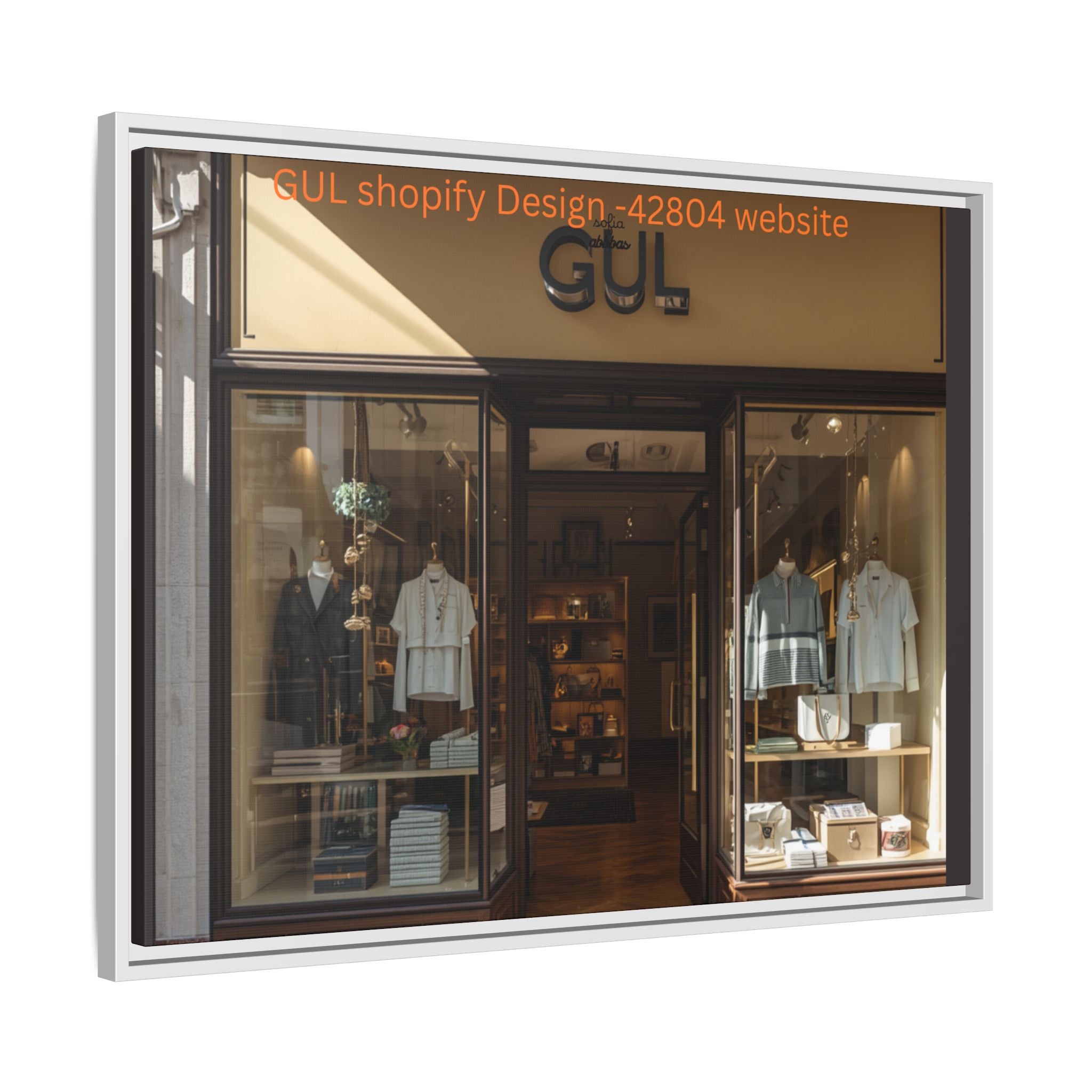 Framed Matte Canvas Print — Boutique Shopfront Photography