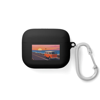 AirPods Case — Retro Sunset Van &amp; Forest Deer Prints