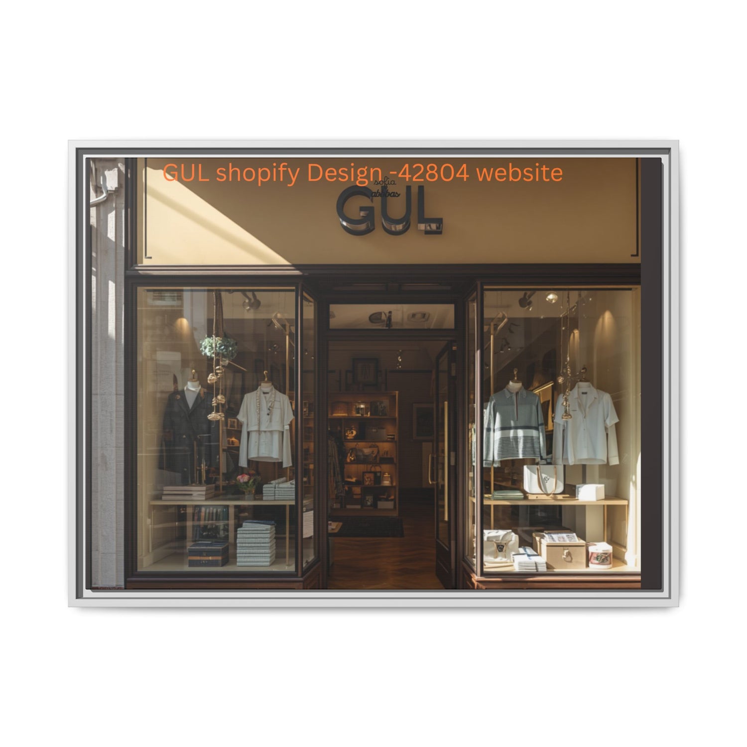Framed Matte Canvas Print — Boutique Shopfront Photography