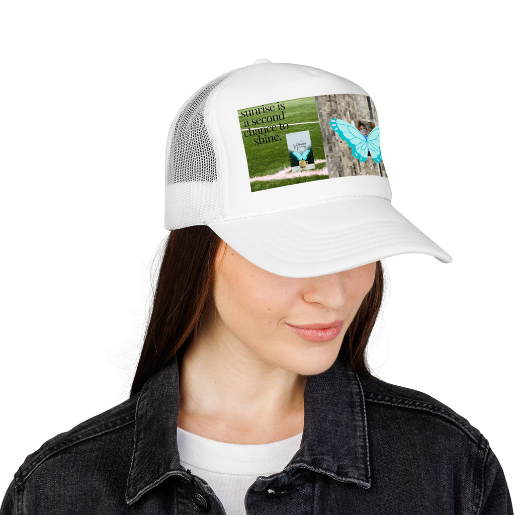 Butterfly Trucker Hat — Nature Photo Print Snapback Cap