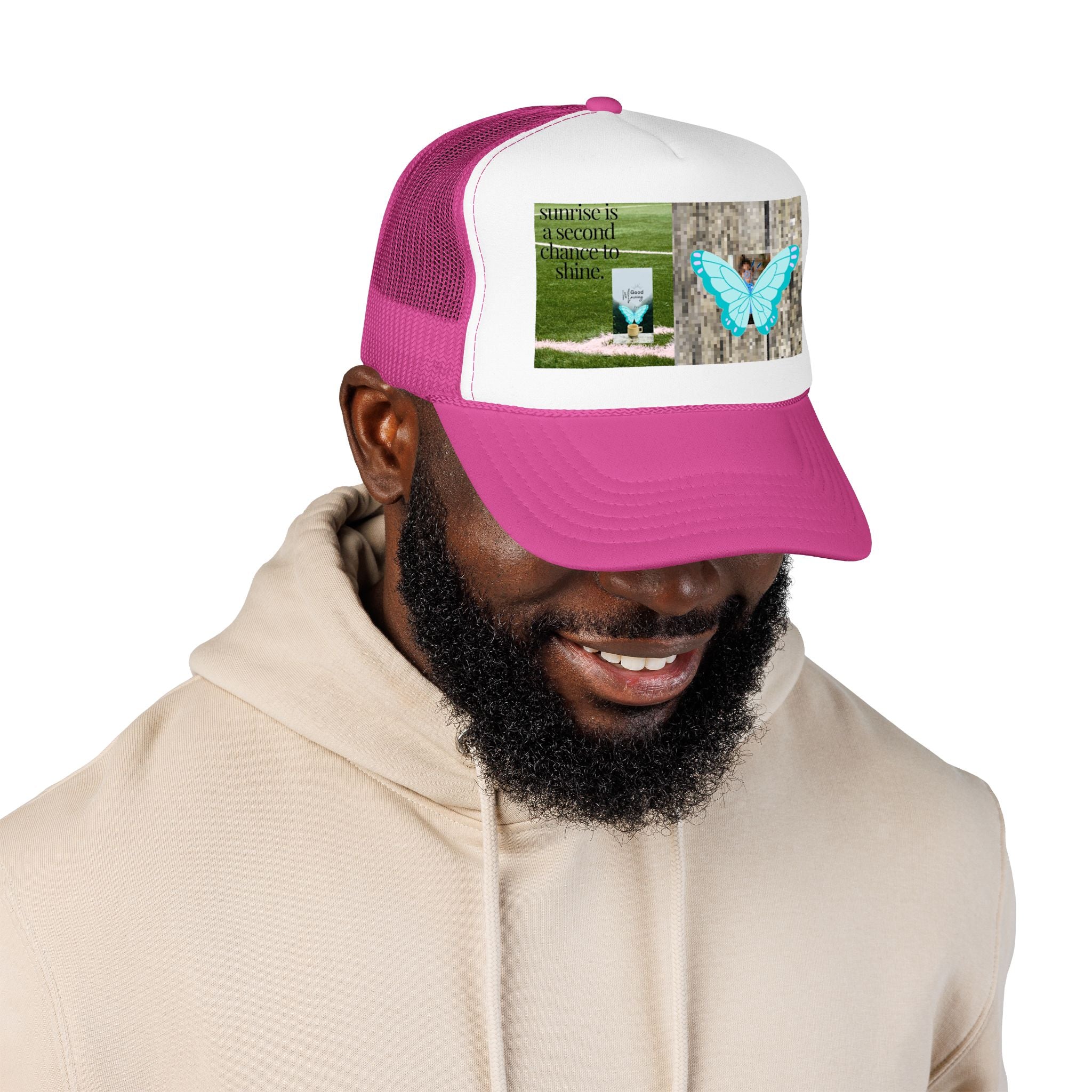 Butterfly Memorial Trucker Hat — In Loving Memory Grave Marker Cap
