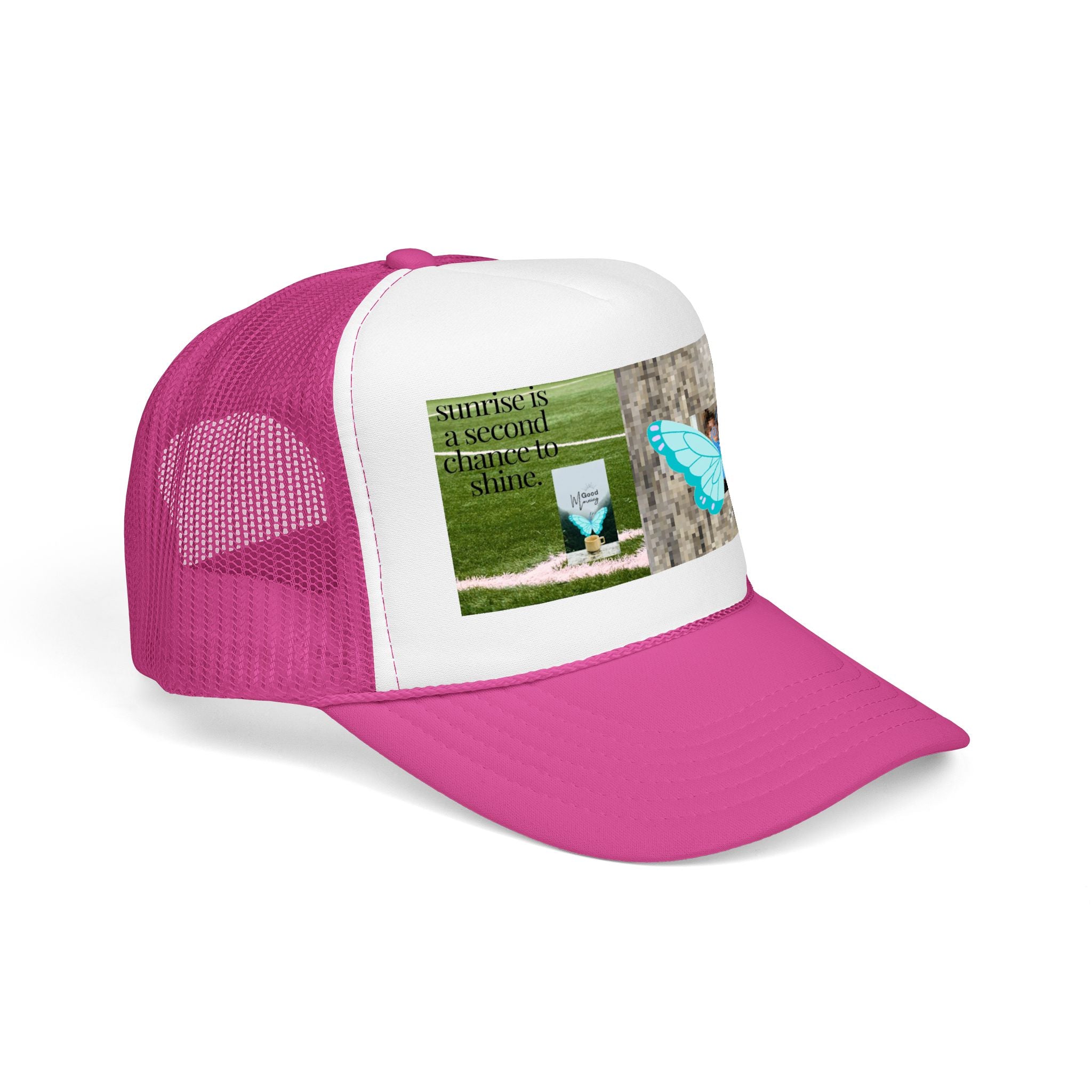 Butterfly Memorial Trucker Hat — In Loving Memory Grave Marker Cap