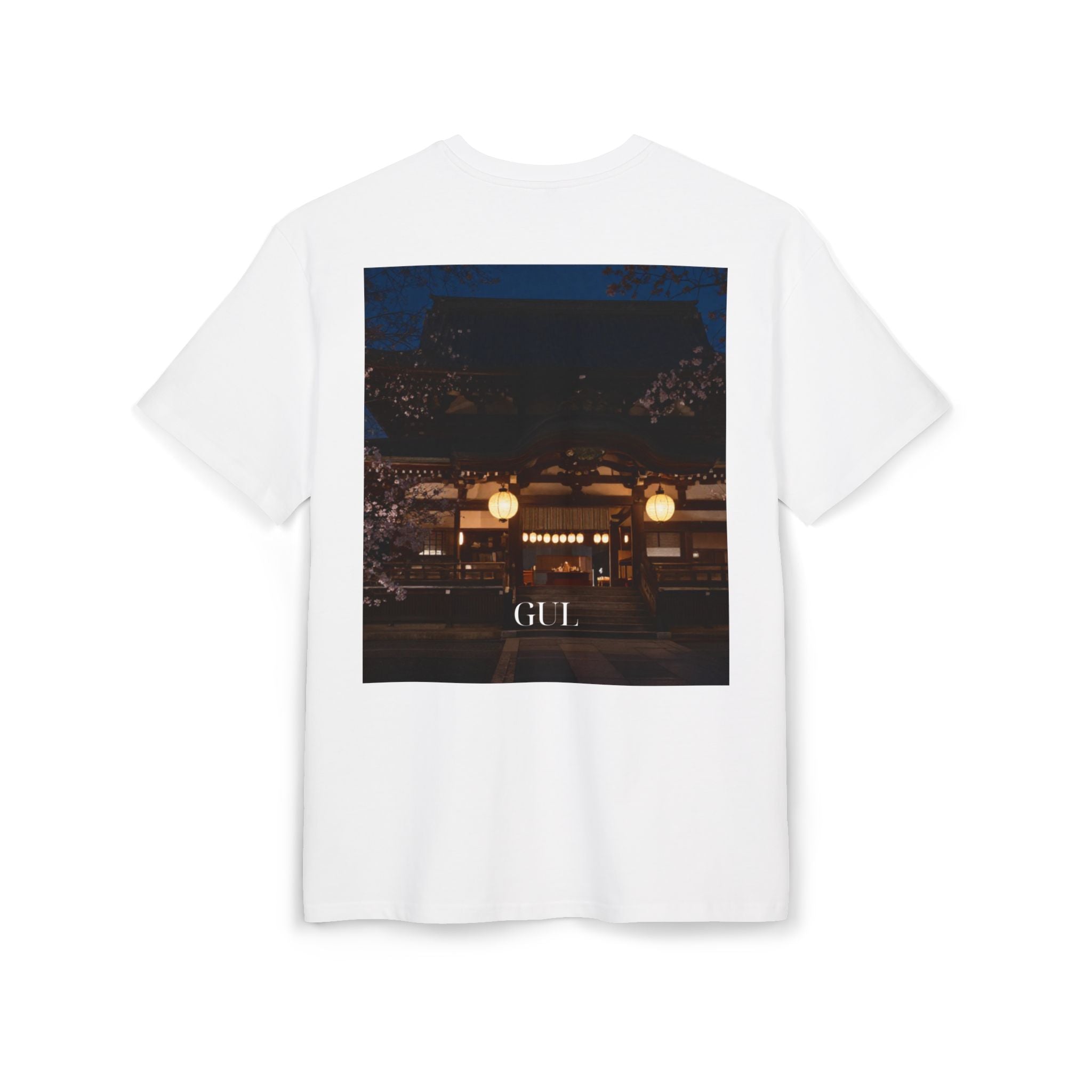 Floral &amp; Nightscape Graphic Tee — Bird of Paradise Photo Print