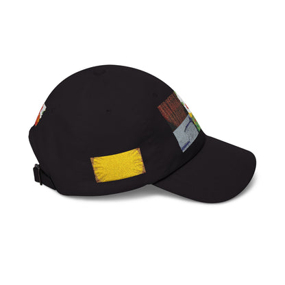 Floral Patch Dad Cap — Colorful Poppy Garden Embroidered Baseball Hat