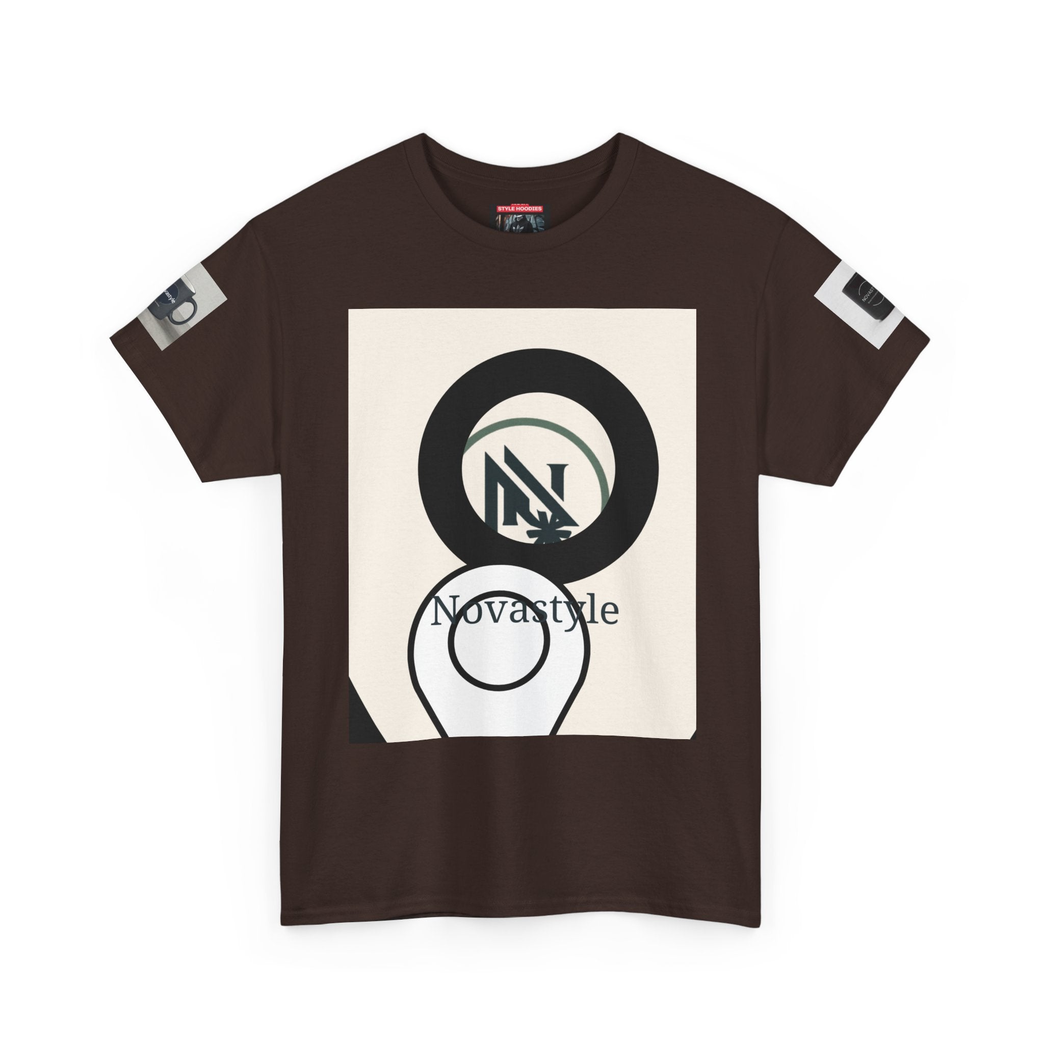 Graphic Tee — Novastyle Minimal Logo &amp; Poster Print T-Shirt