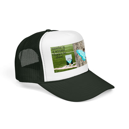 Butterfly Memorial Trucker Hat — In Loving Memory Grave Marker Cap