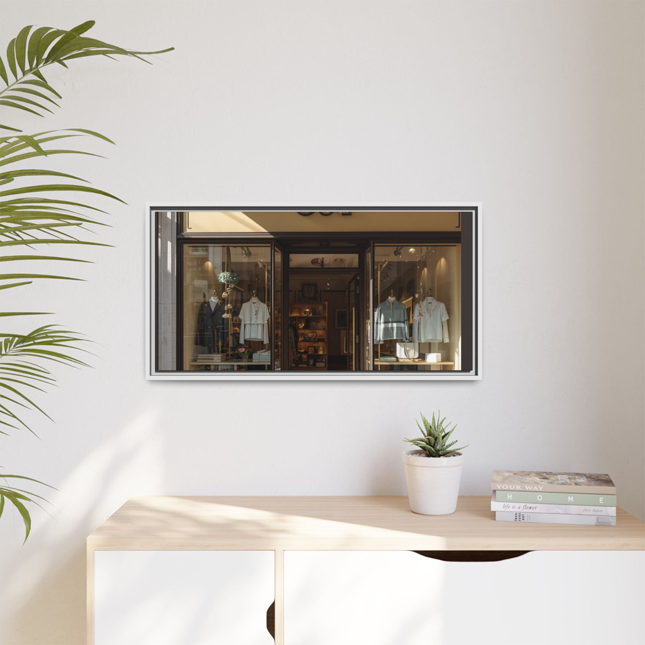 Framed Matte Canvas Print — Boutique Shopfront Photography