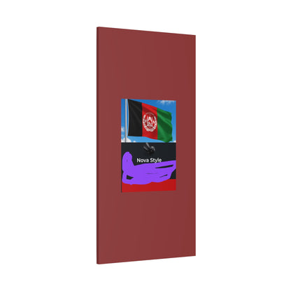 Afghan Flag Matte Canvas Print — Stretched 1.25" Wall Art