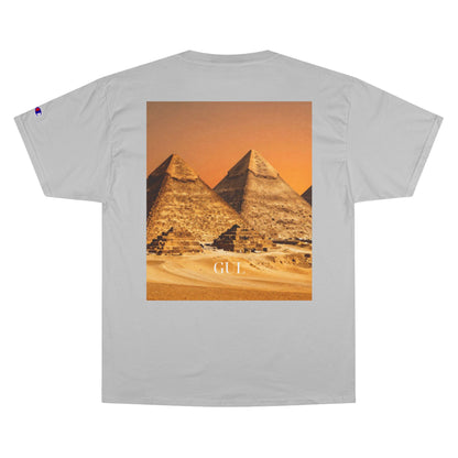 Champion Graphic T‑Shirt — Succulent &amp; Pyramid Photo Print Tee