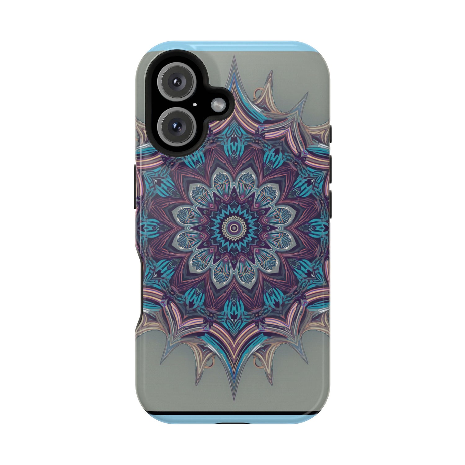 Phone Case — Blue Purple Mandala Magnetic Impact-Resistant Case