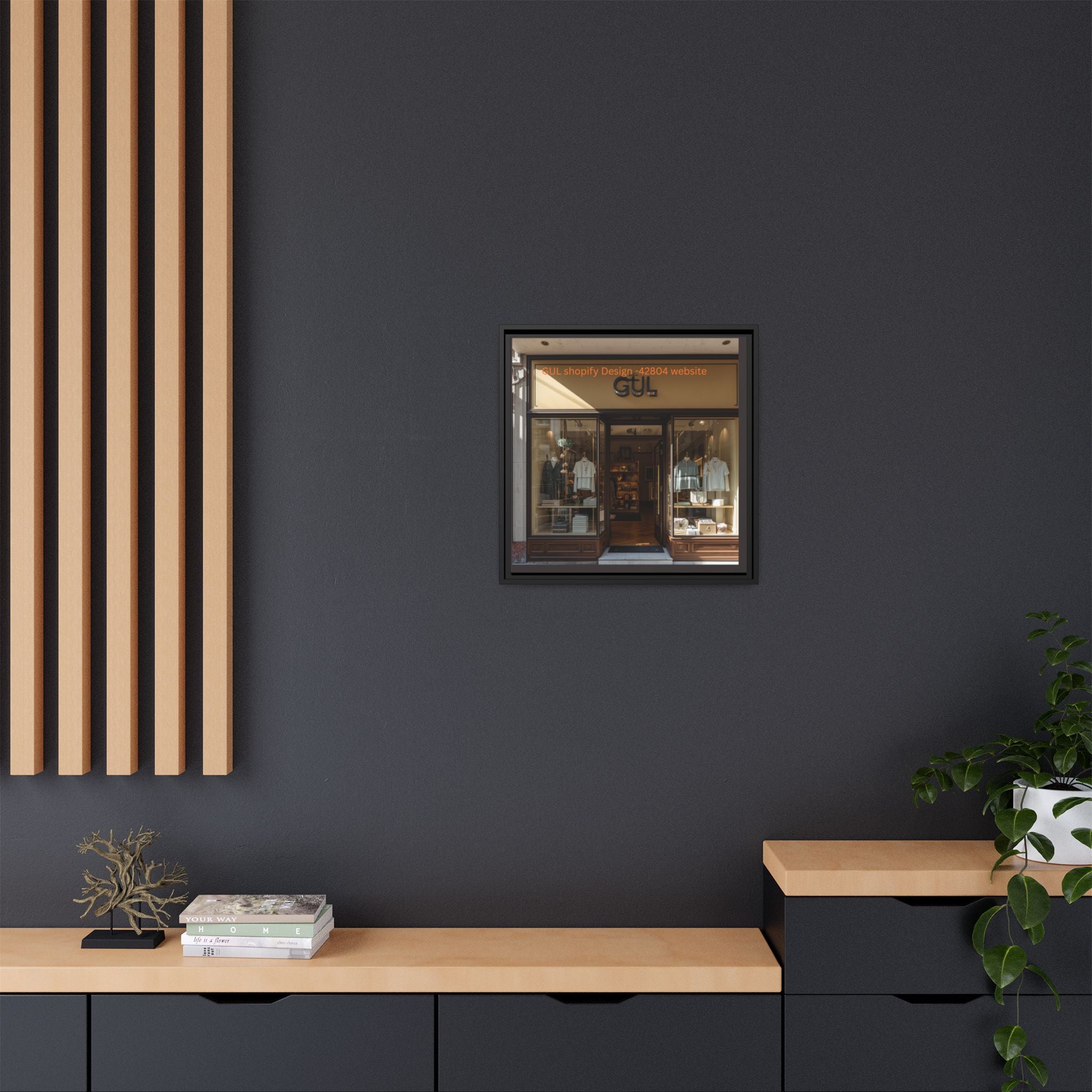 Framed Matte Canvas Print — Boutique Shopfront Photography