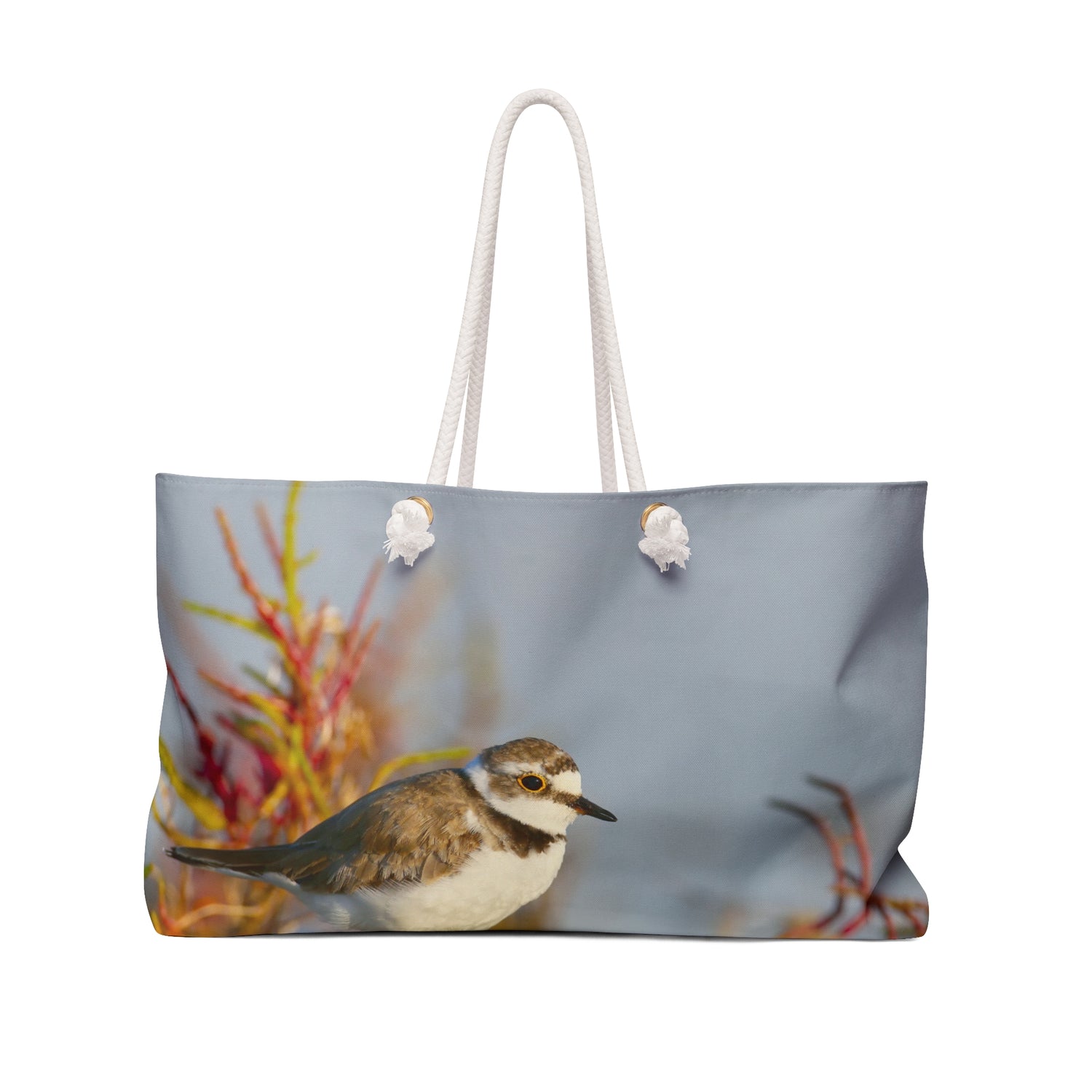 Shorebird Weekender Bag – Charming Killdeer Photo Travel Tote