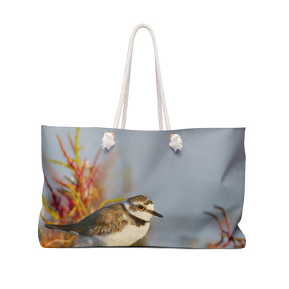 Shorebird Weekender Bag – Charming Killdeer Photo Travel Tote