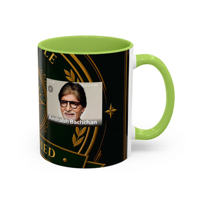 Certified Collector Accent Coffee Mug — Portrait Emblem Design (11/15 oz)