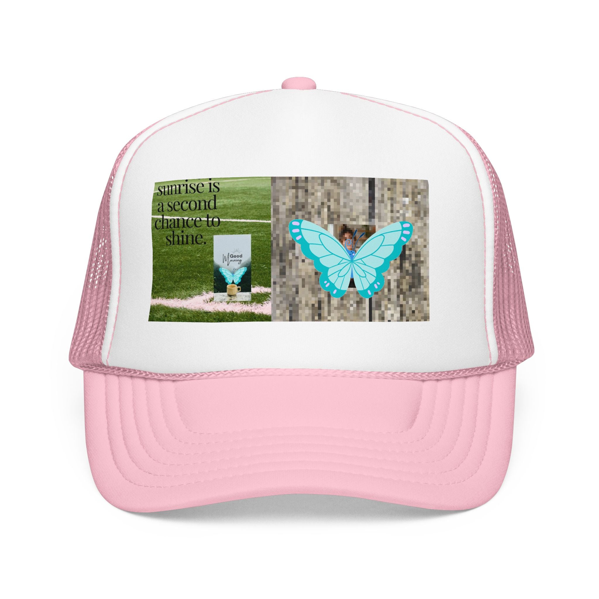 Butterfly Memorial Trucker Hat — In Loving Memory Grave Marker Cap