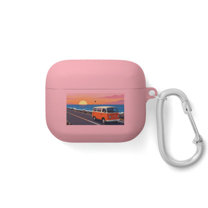AirPods Case — Retro Sunset Van &amp; Forest Deer Prints